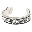 CHROME HEARTS(クロムハーツ) CH SCROLL LABEL スクロールラベルカフバングル シルバーブレスレット【中古】【程度B】【カラーシルバー】【取扱店舗名古屋】