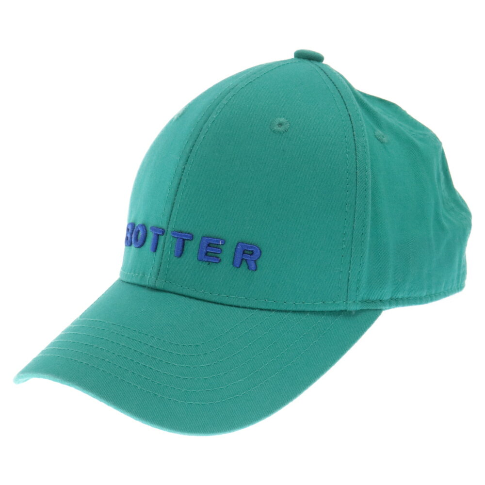 BOTTER(ボッター) サイズ:OS MASTER GRADUATION COLLECTION BASEBALL CAP ベースボールキャップ 立体ロゴ刺繍 グリーン【中古】【程度B】【カラーグリーン】【オンライン限定商品】