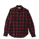 SAINT LAURENT PARIS(サンローランパリ) サイズ:XS 16AW TARTAN PLAID COTTON L/S SHIRT 407723 Y826L タータンチェック長袖シャツ レッド 407723 Y826L【中古】【程度B】【カラーレッド】【取扱店舗新宿】