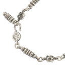 CHROME HEARTS(クロムハーツ) サイズ:17LINK #2 CROSS BALL BARREL CHAIN 17LINK クロスボール バレル チェーン シルバーネックレス【中古】【程度B】【カラーシルバー】【取扱店舗OneStyle原宿店】