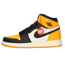 NIKE(ナイキ) サイズ:24.5cm GS Air Jordan 1 Retro High OG Taxi 575441-711 GS エアジョーダン1 レトロ ハイ OG タクシー ハイカットスニーカー イエロー/ホワイト US6.5Y/24.5cm【中古】【程度B】【カラーイエロー】【取扱店舗BRING KICKS】