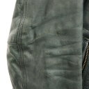 SHELLAC(シェラック) サイズ:46 Cow Leather Jacket カウレザー シングルライダースジャケット グリーン SD-2012【中古】【程度B】【カラーグリーン】【オンライン限定商品】
