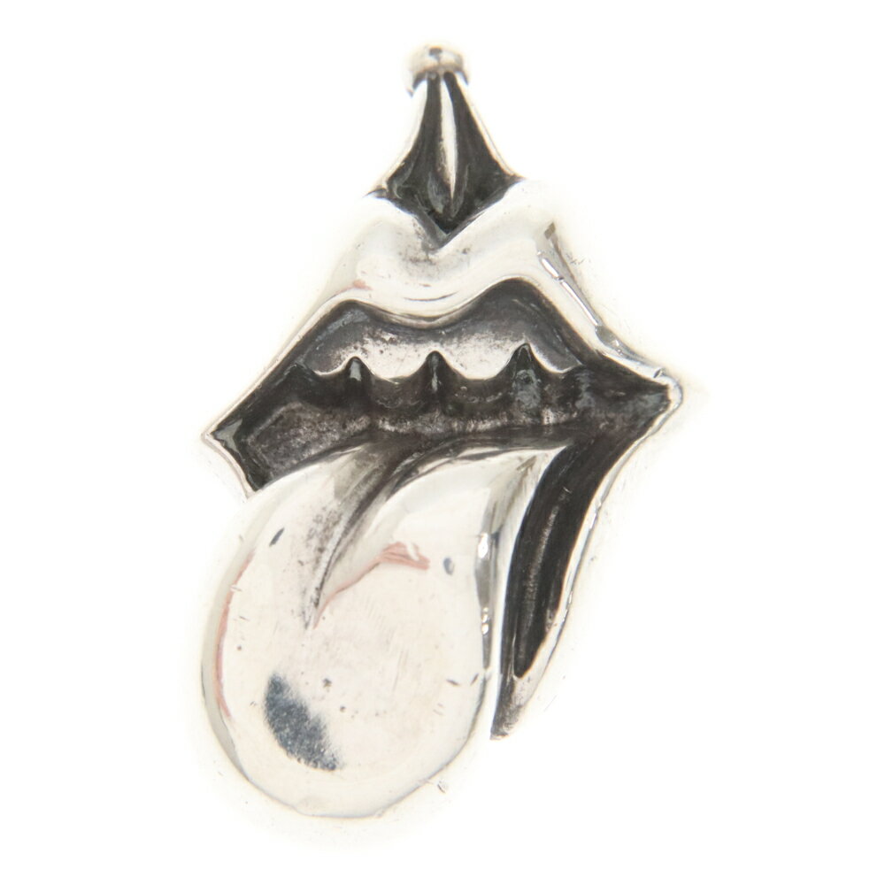 CHROME HEARTS(クロムハーツ) LIPS TONGUE CHARM リップアンドタンチャーム シルバーネックレストップ シルバー【中古】【程度A】【カラーシルバー】【取扱店舗BRING福岡天神店】