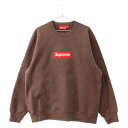 SUPREME(シュプリーム) サイズ:L 22AW Box Logo Crewneck ボックスロゴ クルーネックスウェット トレーナー ブラウン【中古】【程度A】【カラーブラウン】【取扱店舗BRING渋谷ANNEX店】