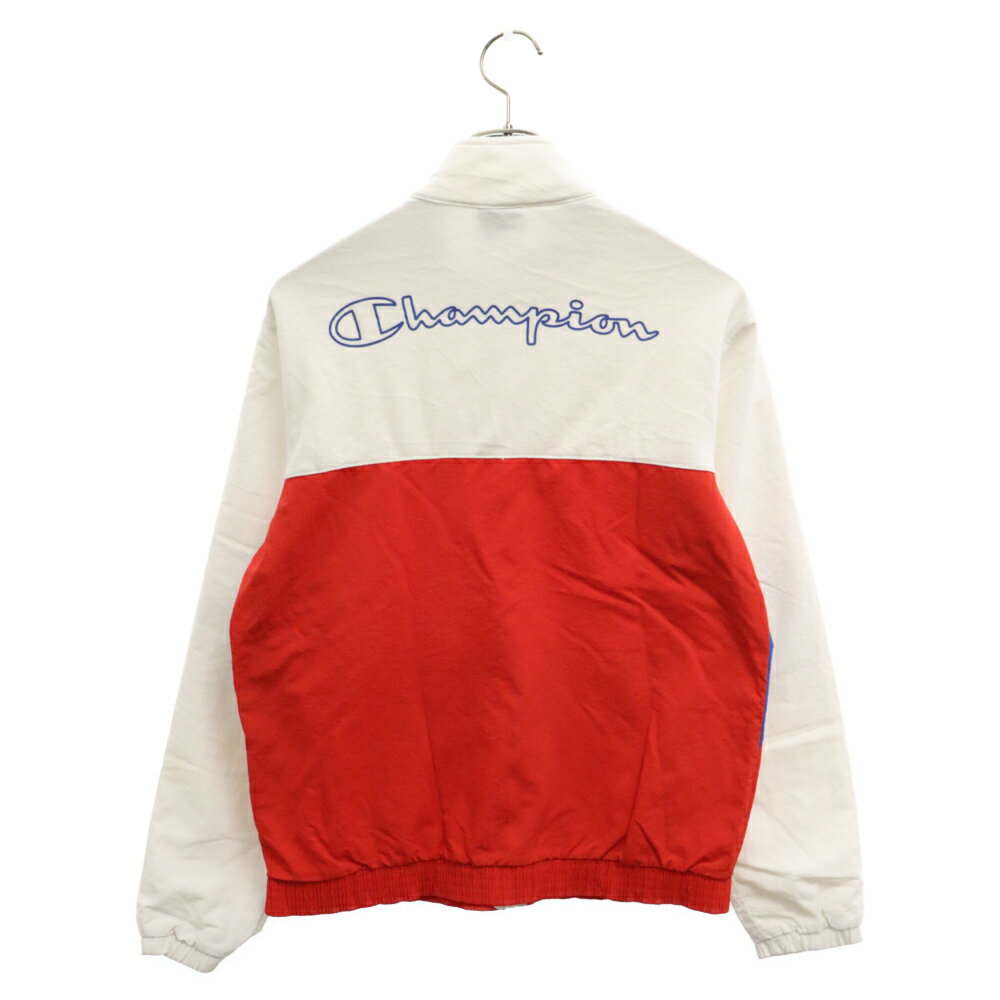 CHAMPION(チャンピオン) サイズ:2XL 00S VINTAGE ヴィンテージ トリコロールカラー ナイロン切り替え トラックジャケット ホワイト/レッド/ブルー【中古】【程度C】【カラーホワイト】【オンライン限定商品】