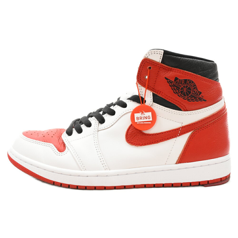 NIKE(ナイキ) サイズ:28.5cm AIR JORDAN 1 RETRO HIGH OG HERITAGE 555088-161 エアジョーダン1 レトロ ハイ ヘリテージ ハイカットスニーカー シューズ ホワイト/レッド US10.5/28.5cm【中古】【程度A】【カラーマルチカラー】【取扱店舗新宿】