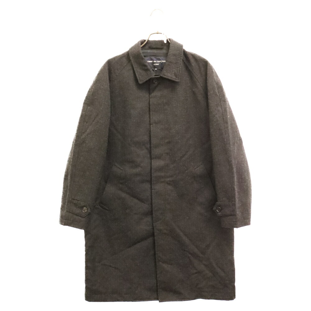 COMME des GARCONS HOMME(コムデギャルソンオム) サイズ:S 23AW ウールエステルヘリンボーン バルカラーコート グレー HL-C005【中古】【程度A】【カラーグレー】【オンライン限定商品】