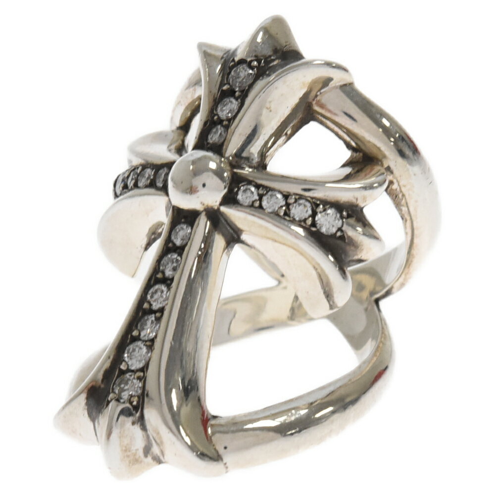 CHROME HEARTS(クロムハーツ) サイズ:19.0号 INFINITY CH CRSインフィニティCHクロス PAVEダイヤ シルバー リング【中古】【程度B】【カラーシルバー】【取扱店舗OneStyle原宿店】