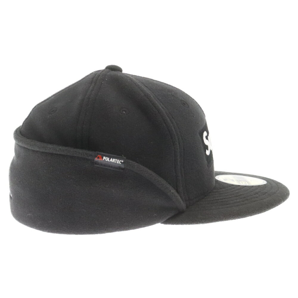 SUPREME(シュプリーム) サイズ:7 1/4 17AW×NewEra Polartec Ear Flap ニューエラ ポーラーテック イヤーフラップキャップ 帽子 ブラック【中古】【程度B】【カラーブラック】【オンライン限定商品】 3