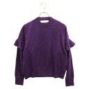 LE CIEL BLEU(VFu[) TCY:36 Frill Tape Knit Tops te[v jbg Z[^[ p[v 22A61622 fB[XyÁzyxBzyJ[p[vzyIC菤iz