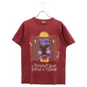 VINTAGE(ヴィンテージ) サイズ:M 90s Walt Disney World The Twilight Zone Tower Of Terror Tee ウォルトディズニー トワイライトゾーンタワーオブテラー ミッキープリント半袖Tシャツ レッド【中古】【程度C】【カラーレッド】【オンライン限定商品】