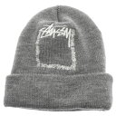 STUSSY(ステューシー) × SWAGGER スワッガー ニット ビーニー 帽子 グレー SWGKCP-082【中古】【程度B】【カラーグレー】【オンライン限定商品】