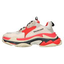 BALENCIAGA(バレンシアガ) サイズ:40 TRIPLE S SNEAKER トリプルS ローカットスニーカー ダッドスニーカー グレー/レッド 40 536737【中古】【程度B】【カラーグレー】【取扱店舗BRING渋谷ANNEX店】