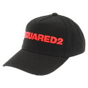 DSQUARED2(ディースクエアード) BaseBall Cap ダメージ加工 ベースボールキャップ BCW002805C00001 ブラック/ピンク【中古】【程度A】【カラーブラック】【オンライン限定商品】