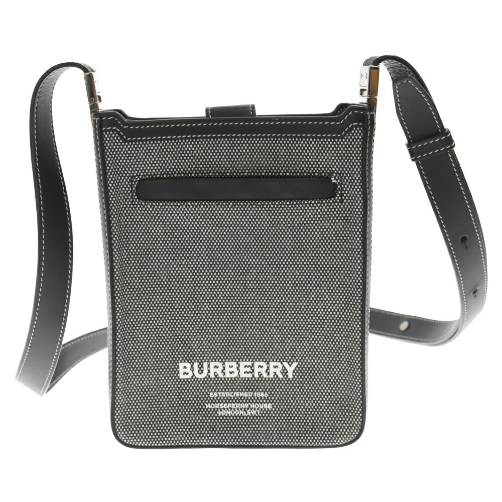 BURBERRY(バーバリー) ミニホスペリークロスバッグ ショルダーバッグ グレー 8050842【中古】【程度B】【カラーグレー】【取扱店舗新宿】