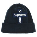 SUPREME(シュプリーム) 20AW Cross Box Logo Beanie クロス ボックスロゴ ビーニー ニットキャップ ニット帽 帽子 ネイビー【中古】【程度A】【カラーネイビー】【オンライン限定商品】