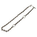 HOORSENBUHS(ホーセンブース) 10MM OPEN-LINK WALLET CHAIN オープンリンク ダイヤ入り ウォレットチェーン シルバー【中古】【程度B】【カラーシルバー】【取扱店舗BRING京都河原町店】