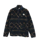 THE NORTH FACE(ザノースフェイス) サイズ:M PRINTED CAMPUSHIRE FULL ZIP プリンテッド キャンプシェア フルジップアップ フリースジャケット ブラック 総柄 NF0A5GMU【新古品/中古】【程度S】【カラーブラック】【オンライン限定商品】