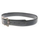 CHROME HEARTS(クロムハーツ) サイズ:36 CLASSIC FILIGREE OTJ BELT クラシックフィリグリーOTJ レザーベルト 36インチ シルバー/ブラック 国内ギャランティ付き【中古】【程度B】【カラーブラック】【取扱店舗原宿】