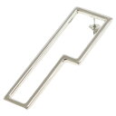 Acne Studios(アクネ ストゥディオズ) Storm Graphic Silver Earrings ストーム グラフィック ピアス シルバー【中古】【程度A】【カラーシルバー】【取扱店舗原宿】