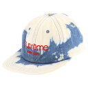 SUPREME(シュプリーム) 16SS TWILL CLASSIC LOGO BLEACH ツイル クラシックロゴ ブリーチ加工 ベースボールキャップ ブルー【中古】【程度B】【カラーブルー】【取扱店舗原宿】