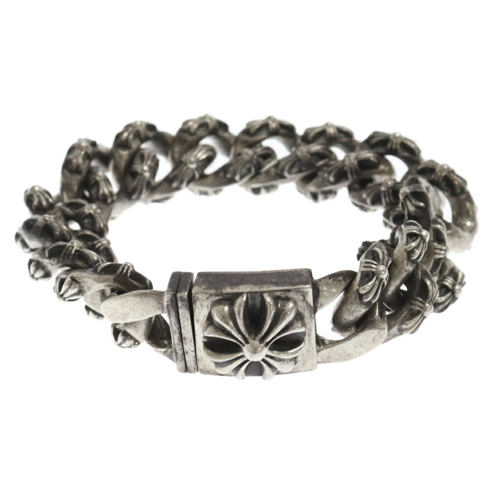 CHROME HEARTS(クロムハーツ) サイズ:14LINK XTRA FNCY LRG3 エクストラファンシー CHXラージボックスIDブレスレット 14リンク シルバー【中古】【程度B】【カラーシルバー】【取扱店舗OneStyle原宿店】