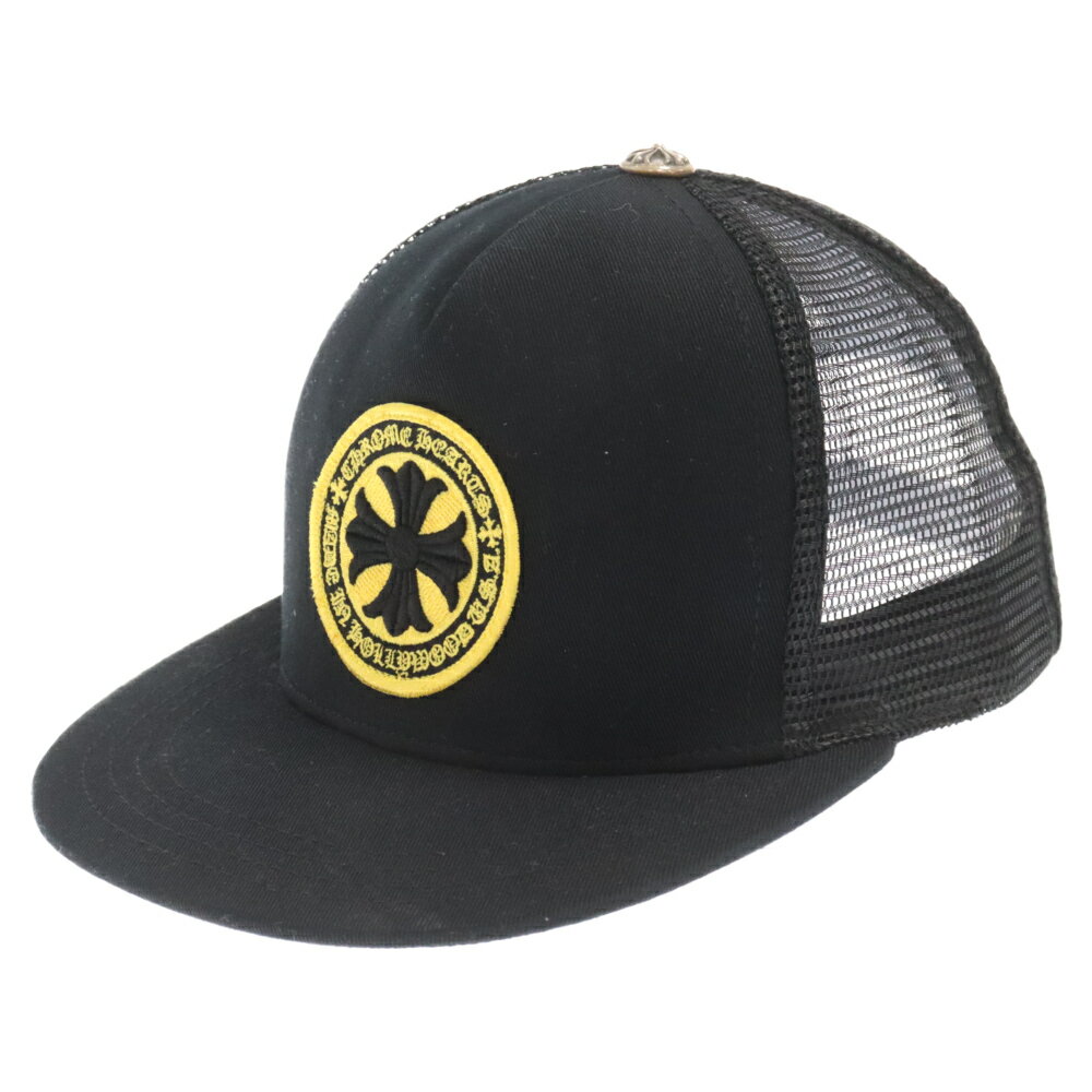 CHROME HEARTS(クロムハーツ) サイズ:OS YELLOW CH PLUS TRUCKER CAP イエロー CHプラス トラッカーキャップ 帽子 ブラック/イエロー【中古】【程度A】【カラーブラック】【取扱店舗BRING福岡天神店】