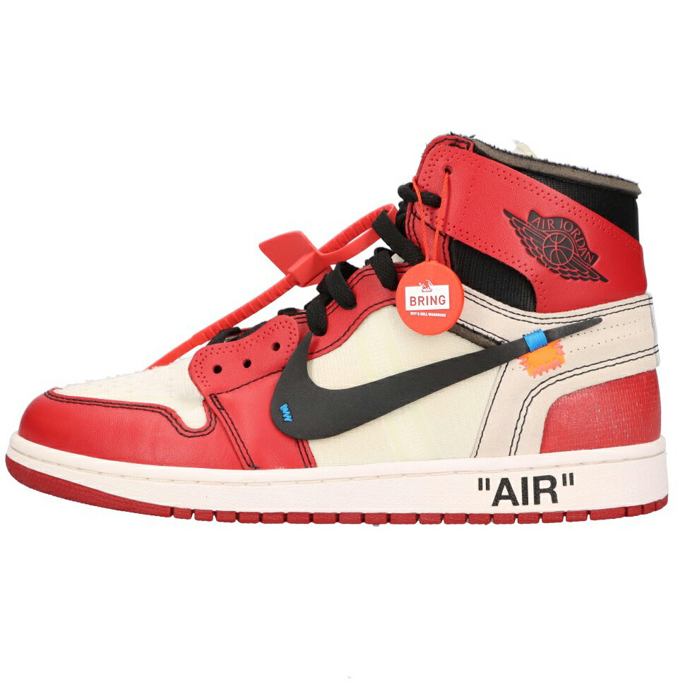 NIKE(ナイキ) サイズ:US9/27cm ×OFF-WHITE THE 10 AIR JORDAN 1 CHICAGO AA3834-101 オフホワイト ザテ..