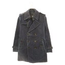 BURBERRY BLACK LABEL(バーバリー ブラックレーベル) サイズ:S オールデニム トレンチコート インディゴ BMA13-305-29【中古】【程度A】【カラーブルー】【オンライン限定商品】