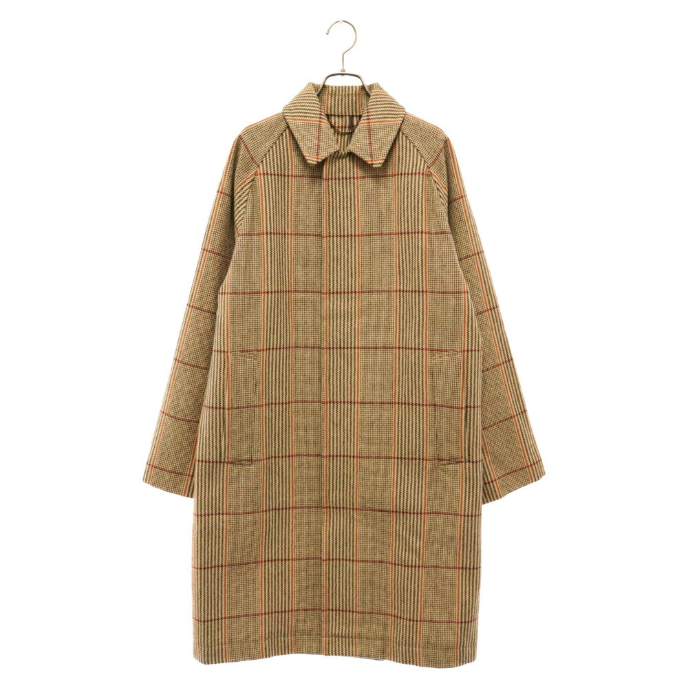 H BEAUTY&YOUTH UNITED ARROWS(エイチビューティー＆ユースユナイテッドアローズ) サイズ:S LOVAT TWEED RGLAN SLEEVE COAT ロバットツイードラグランスリーブコート ロングコート 1225-139-8413 チェック 