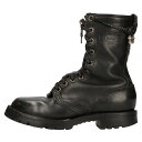 CHROME HEARTS(クロムハーツ) サイズ:8.5D ×ウエスコ/WESCO FIREMAN/ファイヤーマン センターダガージップレースアップレザーブーツ 8.5D