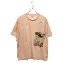 BURBERRY(バーバリー) サイズ:L モンタージュプリントフォトプリント クルーネック半袖Tシャツ 8030944 ピンク【中古】【程度B】【カラーピンク】【取扱店舗新宿】