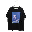 OFF-WHITE(オフホワイト) サイズ:M 18AW BERNINI S/S OVER TEE プリント コットン 半袖 Tシャツ ブラック OMAA038F18185011【中古】【程度A】【カラーブラック】【取扱店舗名古屋】