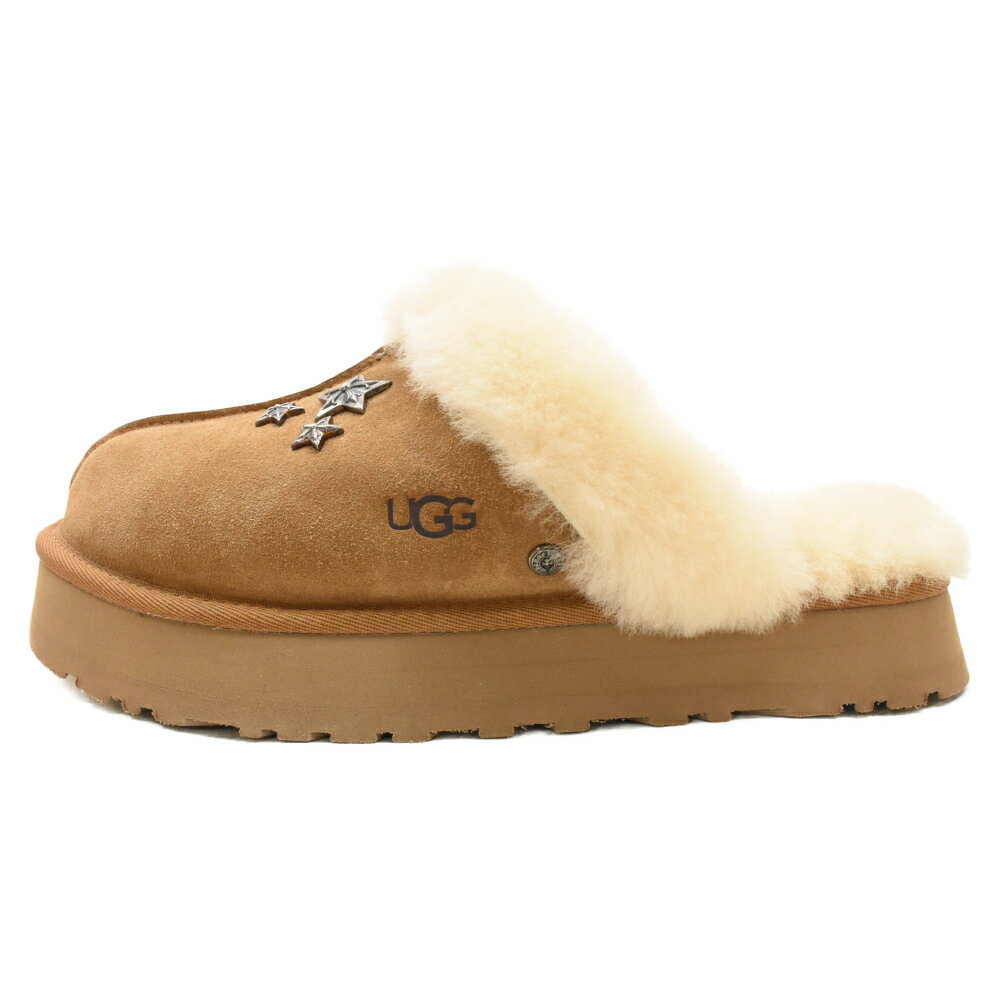 CHROME HEARTS(クロムハーツ) サイズ:US11.0 ×UGG アグ スタッズ装飾 ムートンレザーブーツ ブラウン U..