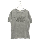 WACKO MARIA(ワコマリア) THERE IS ALWAYS SUNSHINE IN MY HEART ロゴグラフィックプリント 半袖Tシャツ カットソー グレー【中古】【程度B】【カラーグレー】【取扱店舗BRING THRIFT CLOSET】