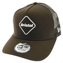 F.C.R.B./F.C.Real Bristol/FCRB(エフシーアールビー/エフシーレアルブリストル) 20AW×NEW ERA EMBLEM MESH CAP ニューエラ エンブレムロゴ メッシュキャップ 帽子 ブラウン FCRB-202084【中古】【程度B】【カラーブラウン】【オンライン限定商品】