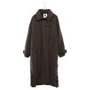 SHAREEF(シャリーフ) サイズ:1 23AW ANGORA MELTON BALMACAAN COAT アンゴラ混ウールメルトン バルカマンコート ブラウン 23711001【中古】【程度B】【カラーブラウン】【オンライン限定商品】