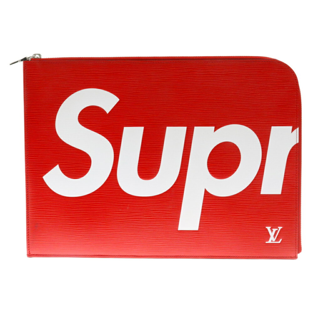 SUPREME(シュプリーム) 17AW×LOUIS VUITTON ルイヴィトン エピ ポシェット・ジュールGM クラッチバッグ レッド M67754【中古】【程度A】【カラーレッド】【取扱店舗渋谷】