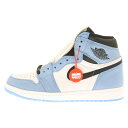 NIKE(ナイキ) サイズ:26.0cm AIR JORDAN 1 RETRO HIGH OG UNIVERCITY BLUE エアジョーダン1 ハイ ユニバーシティーブルー ハイカットス..