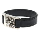 CHROME HEARTS(クロムハーツ) サイズ:7 HARNESS CH X ハーネス CHプラス レザーブレスレット ブラック/シルバー 7inch【中古】【程度B】【カラーブラック】【取扱店舗BRING梅田茶屋町店】