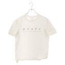 WTAPS(ダブルタップス) サイズ:1 フロントロゴプリント クルーネックカットソー 半袖Tシャツ ホワイト【中古】【程度B】【カラーホワイト】【取扱店舗BRING THRIFT CLOSET】