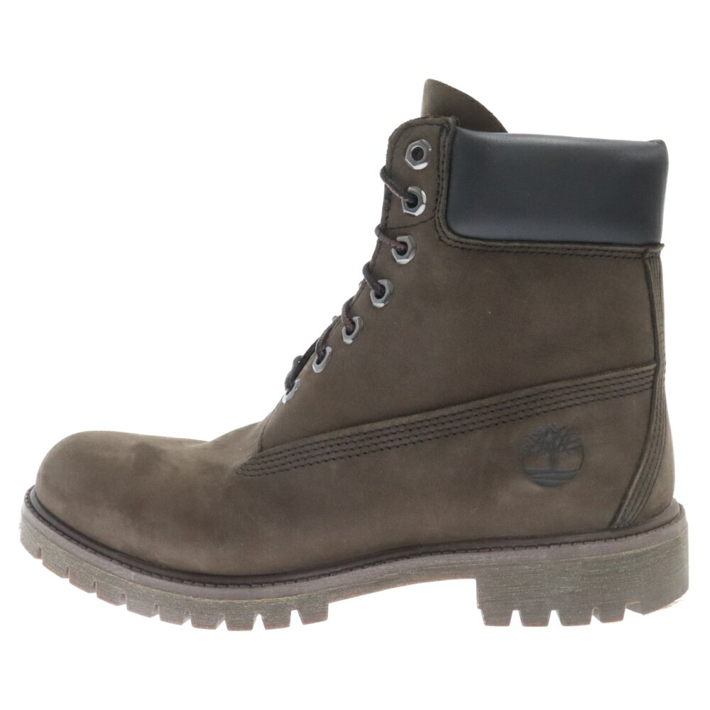 Timberland(ティンバーランド) サイズ:8W/26.0cm 6INCH PREMIUM WATERPROOF BOOT シックスインチ プレミアム ウォータープルーフマウンテンブーツ ダークブラウン 8W/26.0cm 10001 A7859【中古】【程度A】【カラーブラウン】【取扱店舗BRING THRIFT CLOSET】