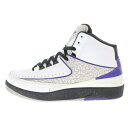 NIKE(ナイキ) サイズ:27.5cm WMNS AIRJORDAN2 RETRO Dark Concord ウィメンズ エアジョーダン2 レトロ ダーク コンコルド ハイカット スニーカー ホワイト US9.5/27.5cm 385475‐153【中古】【程度B】【カラーホワイト】【オンライン限定商品】