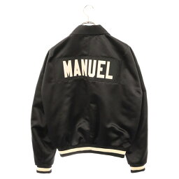 FEAR OF GOD(フィアオブゴッド) サイズ:S 5TH COLLECTION MANUEL BASEBALL JACKET バックロゴ ベースボール ボンバージャケット ブラック【中古】【程度B】【カラーブラック】【取扱店舗原宿】