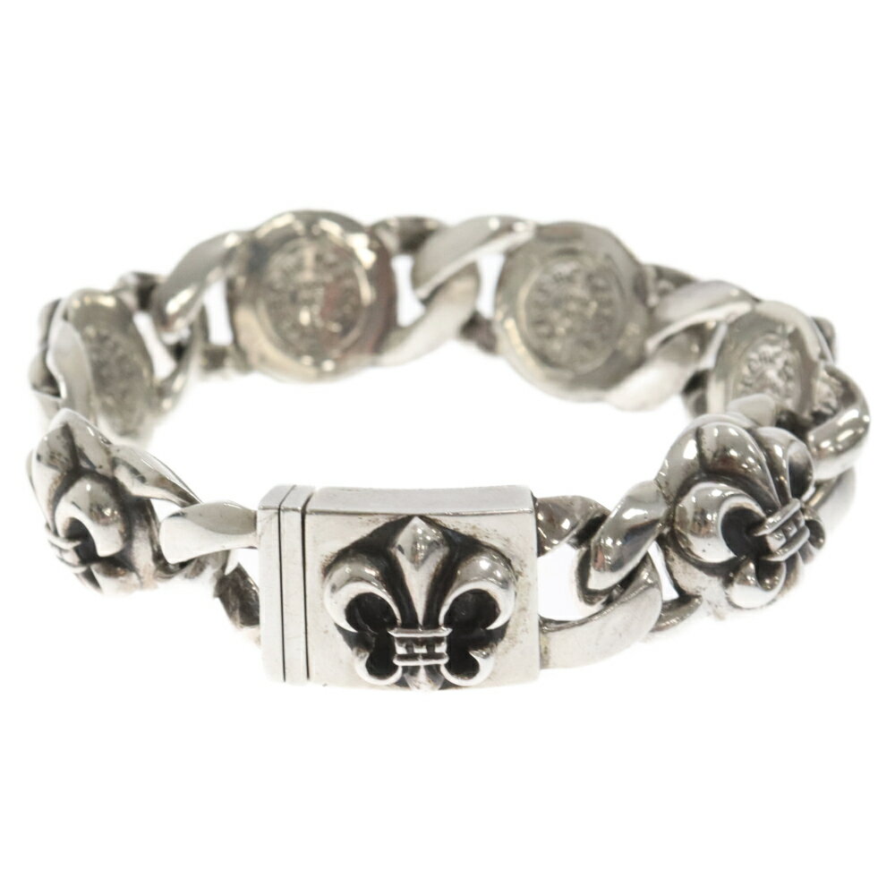 CHROME HEARTS(クロムハーツ) サイズ:6LINK BS FLUER LINK/BSフレアリンク シルバーブレスレット【中古】【程度B】【カラーシルバー】【取扱店舗BRING京都河原町店】