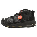 NIKE(ナイキ) サイズ:28cm/US10 ×SUPREME AIR MORE UPTEMPO シュプリーム エアモアアップテンポ ミドルカットスニーカー ブラック 902290-001【中古】【程度B】【カラーブラック】【取扱店舗渋谷】