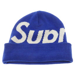 SUPREME(シュプリーム) 16AW Big Logo Beanie Royal ビッグロゴビーニー ブルー ニットキャップ【中古】【程度A】【カラーブルー】【取扱店舗BRING THRIFT CLOSET】