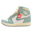 NIKE(ナイキ) サイズ:US8.5/26.5cm AIR JORDAN 1 RETRO HIGH OG TURBO GREEN エアジョーダン1レトロハイオージーターボグリーン ハイカットスニーカー US8.5/26.5cm 555088-311【中古】【程度A】【カラーブルー】【取扱店舗渋谷】