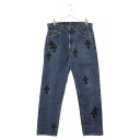 CHROME HEARTS(クロムハーツ) サイズ:33 ×LEVIS VNTG JEAN 505 リーバイス クロスパッチ付き ストレートデニムパンツ インディゴ W35L31【中古】【程度B】【カラーブルー】【取扱店舗BRING札幌店】