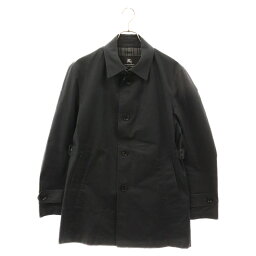 BURBERRY BLACK LABEL(バーバリー ブラックレーベル) サイズ:M 裏地チェック ステンカラーコート ロングコート BMA34-304-09 ブラック【中古】【程度B】【カラーブラック】【取扱店舗BRING THRIFT CLOSET】